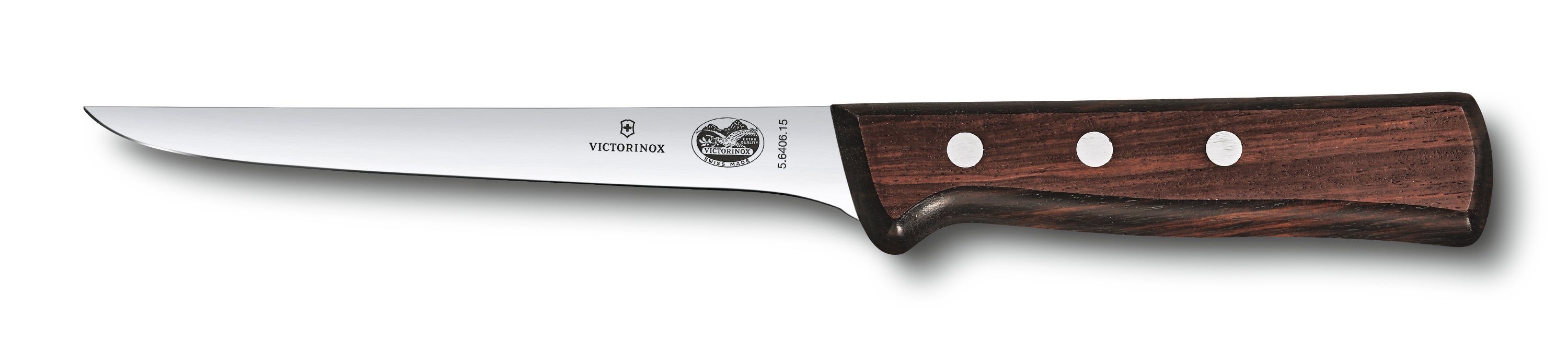Victorinox - Rosewood Stiff Blade Straight Boning Knife 6"