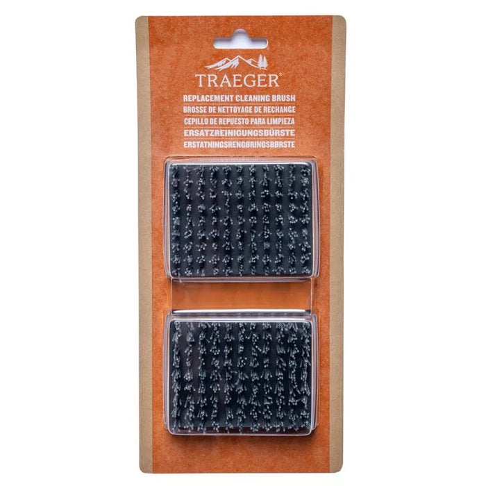 Traeger - Replacement BBQ Cleaning Brush Head (2 Pack)