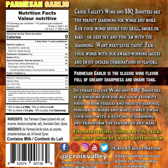 Croix Valley - Parmesan Garlic Wing and BBQ Booster