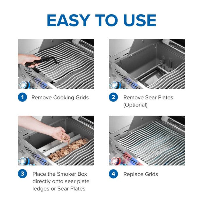 Napoleon - Boîte de Fumage en Acier Inoxydable