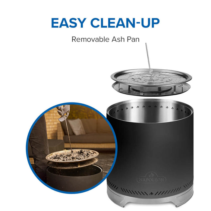 Napoleon - Foyer Timberwolf (18 po, Noir Mat)