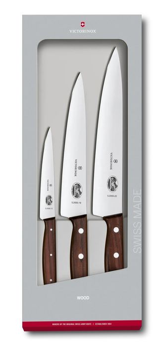 Victorinox - Wood 3-Piece Chef's Knives Set