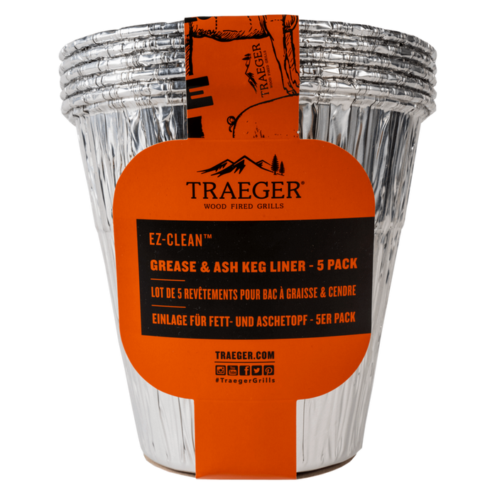 Traeger - EZ-Clean Grease & Ash Keg Liners (5 Pack)