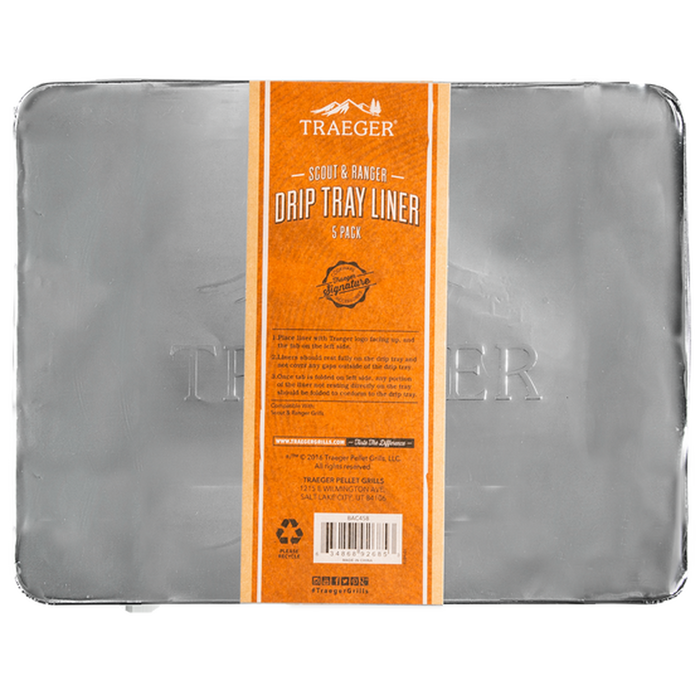 Traeger - Ranger & Scout Drip Tray Liners (5 Pack)